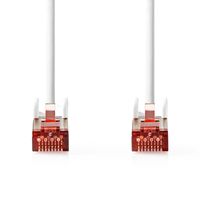 Nedis CAT6-Netzwerkkabel / RJ45 Stecker / RJ45 Stecker / S/FTP / 0.50 m / Rund / LSZH / Weiss / Label