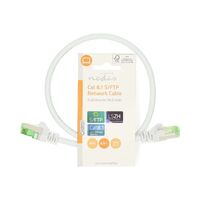 Nedis Cat 8.1-Netzwerkkabel / S/FTP / RJ45 Stecker / RJ45 Stecker / 0.50 m / Rund / LSZH / Weiss / Label