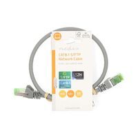 Nedis Cat 8.1-Netzwerkkabel / S/FTP / RJ45 Stecker / RJ45 Stecker / 0.50 m / Rund / LSZH / Grau / Label