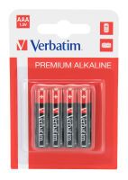 Verbatim AAA Alkaline Batteries - Single-use battery - Alkaline - 1.5 V - 4 pc(s) - Multicolor - 11 g