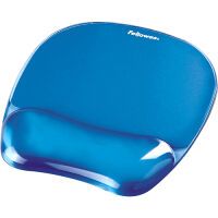 Fellowes 9114120 - Blue - Monotone - Gel - Plastic - Wrist rest