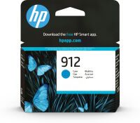 HP 912 - Original - Pigment-based ink - Cyan - HP - OfficeJet 8012  - OfficeJet 8014  - OfficeJet 8015  - OfficeJet Pro 8022  - OfficeJet Pro 8024 ,... - 1 pc(s)