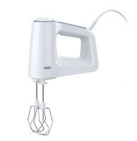 Braun HM 3135 WH - Hand mixer - Gray - White - Beat,Chop,Knead,Mixing - 1.25 m - 0.6 L - 0.5 L