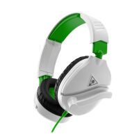 Turtle Beach Recon 70x White Gaming Headset for Xbox One - Xbox Series X - PS5 - PS4 - Switch - PC - White & Green - Headset - Head-band - Gaming - Black - Green - White - Binaural - Rotary