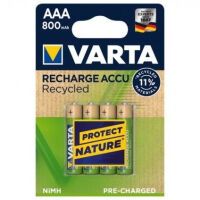Varta Recharge accu Recycled AAA 800mAh Blister 4 - Rechargable Battery - Micro (AAA)