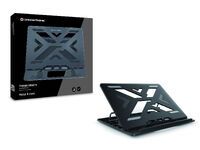Conceptronic ERGO Laptop Cooling Stand - Notebook stand - Black - 39.6 cm (15.6") - 50 kg - 258 mm - 302 mm