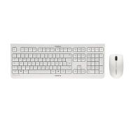 Cherry DW 3000 - Full-size (100%) - Wireless - RF Wireless - QWERTZ - Grey - Mouse included