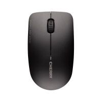 Cherry MW 2400 Wireless Mouse - Black - USB - Ambidextrous - Optical - RF Wireless - 1200 DPI - Black