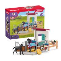 Schleich HC Pferdebox mit Stute und Fohl 42611