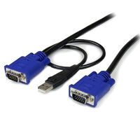 STARTECH.COM 10 ft Ultra Thin USB VGA 2-in-1 KVM Cable (SVECONUS10)