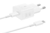 Samsung Mobilfunkzubehör Samsung Galaxy Power Adapter USB Type C 25W 1m White (EP-T2510XWEGEU)