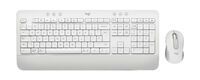 Logitech Signature MK650 Combo For Business - Full-size (100%) - RF Wireless + Bluetooth - Membrane - QWERTZ - White - Mouse included