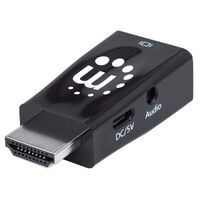 IC INTRACOM MANHATTAN HDMI auf VGA-Mikrokonverter mit Audio, optionaler USB Micro B-Stromport HDMI-S