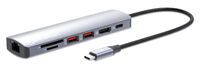 MANHATTAN USB-C PD 7-in-1 Dockingstation USB-C auf 1xHDMI 4K60Hz 2xUSB-A 10 Gbit/s 1xUSB-C PD 100 W 