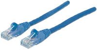 Intellinet Network Patch Cable - Cat6A - 7.5m - Blue - Copper - S/FTP - LSOH / LSZH - PVC - RJ45 - Gold Plated Contacts - Snagless - Booted - Polybag - 7.5 m - Cat6a - S/FTP (S-STP) - RJ-45 - RJ-45 - Blue
