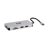 Eaton Tripplte Series USB-C Dock, Dual Display - 4K (U442-DOCK8G-GG)