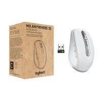 Logitech Wireless MX Anywhere 3S for Business Pale Grau Maus Mäuse PC -kabellos-