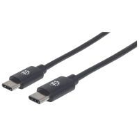 MANHATTAN USB C Anschlusskabel USB2.0 C-Stecker/C-Stecker 1m (353342)