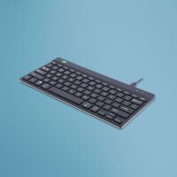 R-GO Tools R-Go Tastatur Compact Break US-Layout     verkabelt  schwarz (RGOCOUSWDBL)