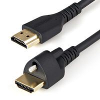 STARTECH.COM 1m HDMI Cable with Locking Screw - 4K 60Hz HDR - High Speed HDMI 2.0 Monitor Cable with