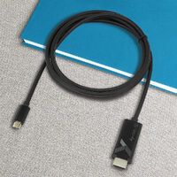 TECHLY Anschlusskabel HDMI zu USB-C schwarz fuer HDMI-Monitore an einen Computer mit USB-C Schnittst