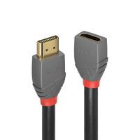 LINDY HDMI 2.0 Verlängerungskabel 1m, Anthra Line (36476)