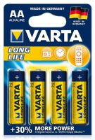 Varta Longlife AA - Single-use battery - AA - Alkaline - 1.5 V - 4 pc(s) - Blue,Yellow
