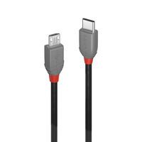 LINDY USB 2.0 Kabel Typ C/Micro-B Anthra Line M/M 1m (36891)