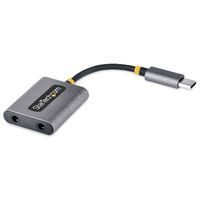 STARTECH.COM USB-C Audio Splitter USB-C Dual Kopfhörer Splitter/Adapter mit Mikrofoneingang USB-C au