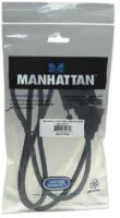 Manhattan HDMI to DVI-D 24+1 Cable - 1m - Male to Male - Black - Equivalent to Startech HDDVIMM1M - Dual Link - Compatible with DVD-D - Lifetime Warranty - Polybag - 1 m - HDMI Type A (Standard) - DVI-D - Male - Male - Straight