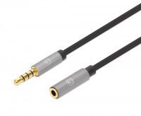 MANHATTAN Audio-Verlängerungskabel Aux / 3,5 mm Klinke 1m (356022)