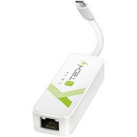 Techly USB 3.1 Typ C RJ45 10/100/1000 Adapter, weiß (IADAP-USB31-ETGIGA3)
