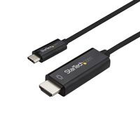StarTech.com 1m (3 ft.) USB-C to HDMI Cable - 4K at 60Hz - Black - 1 m - USB Type-C - HDMI - Male - Male - Straight