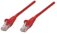 Intellinet Network Patch Cable - Cat6 - 1.5m - Red - Copper - S/FTP - LSOH / LSZH - PVC - RJ45 - Gold Plated Contacts - Snagless - Booted - Polybag - 1.5 m - Cat6 - S/FTP (S-STP) - RJ-45 - RJ-45 - Red
