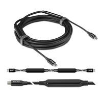 Club 3D USB 3.2 Gen2 Type C to C Active Bi-directional Cable 8K60Hz M/M 5m/16.4ft - 5 m - USB C - USB C - USB 3.2 Gen 2 (3.1 Gen 2) - 10000 Mbit/s - Black