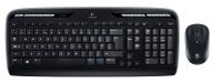Logitech Wireless Combo MK330 - Full-size (100%) - Wireless - USB - QWERTY - Black - Mouse included