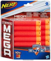 Hasbro Nerf A4368E24 N-Strike Elite MEGA 10 x Darts Nerf Zubehör