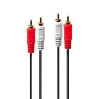 Lindy 35660 - 2 x RCA - Male - 2 x RCA - Male - 1 m - Red,White
