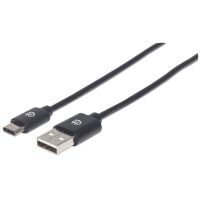 MANHATTAN USB Kabel 2.0 C -> A St/St  1.00m schwarz (353298)