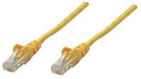 Intellinet Network Patch Cable - Cat6A - 0.25m - Yellow - Copper - S/FTP - LSOH / LSZH - PVC - RJ45 - Gold Plated Contacts - Snagless - Booted - Polybag - 0.25 m - Cat6a - S/FTP (S-STP) - RJ-45 - RJ-45 - Yellow