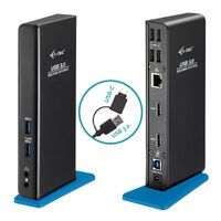 I-TEC USB 3.0/USB-C Dual HDMI Docking Station 2x HDMI 1x GLAN 2x USB 3.0 4x USB 2.0 1x Audio 1x Mic 