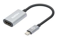 MANHATTAN USB-C auf HDMI-Adapter 4K 60Hz Alu Space grau (153973)