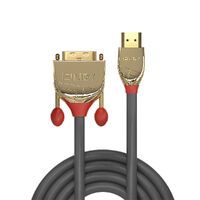 LINDY HDMI an DVI-D Single Link Kabel Gold Line 1m (36194)