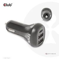 Club 3D Club3D USB KFZ-Ladegerät 1xUSB C, 2xUSB A, 36W,  12/24V retail (CAC-1921)