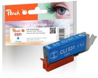 Peach Patrone Canon CLI-531, 6120B002 cyan kompatibel (PI100-500)
