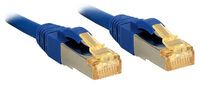 LINDY Patchkabel Cat6A S/FTP LSZH Cat7 Rohkabel blau  5.00m (47281)