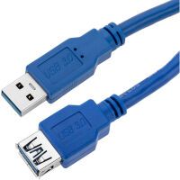 Techly USB3.0 Verlängerungskabel Stecker/Buchse TypA 1m blau (ICOC-U3-AA-10-EX)