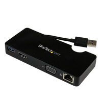STARTECH.COM Travel Docking Station for Laptops - HDMI or VGA - USB 3.0 (USB3SMDOCKHV)