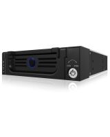 ICY BOX IB-138SK-B-II - Carrier panel - 2.5" - SATA - Black - Aluminium - 1 fan(s)