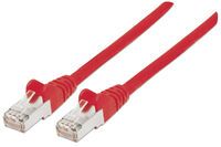 Intellinet Network Patch Cable - Cat6 - 20m - Red - Copper - S/FTP - LSOH / LSZH - PVC - RJ45 - Gold Plated Contacts - Snagless - Booted - Polybag - 20 m - Cat6 - S/FTP (S-STP) - RJ-45 - RJ-45 - Red